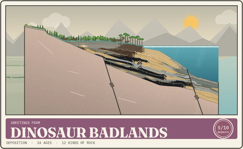Postcard from Dinosaur Badlands